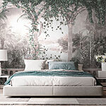 Wall mural Lush vines and arches in harmony
