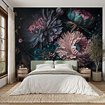 Wall mural Vibrant flowers in magical arrangement