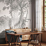 Wall mural Drawing of a forest