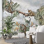 Wall mural Painting of a leopard skin