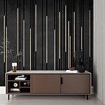 Wall mural Black and white striped background
