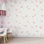 Wall mural Pink butterfly with black wings
