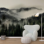 Wall mural Group of trees in a forest