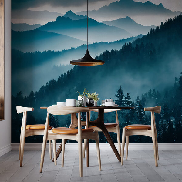 Wall mural Tree with snow on it (SKU: u96041) Wall mural Wall mural Tree with snow on it (SKU: u96041)
