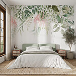 Wall mural Elegant floral design with pastel hues