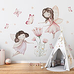 Wall mural Fairies dance among the blossoms