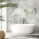 Wall mural Textured leaves in soft focus art