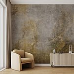 Wall mural Textured wall with earthy tones