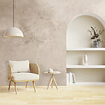 Wall mural White and brown marble