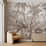 Wall mural Drawing of a zebra