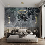 Wall mural Mystical leaves in soft focus