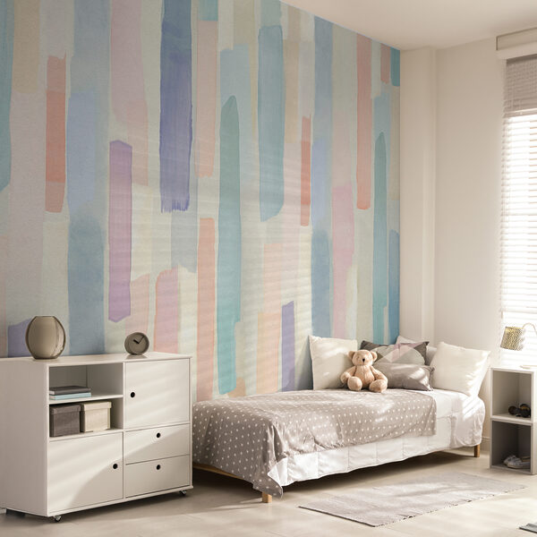 Wall mural Wall mural Pastel watercolor stripes pattern (SKU: u97869)