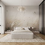 Wall mural Bird flying in the air