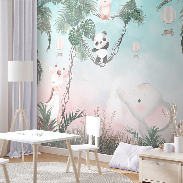 Wall mural Cartoon of a panda
