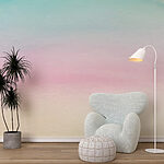 Wall mural Pink and white gradient