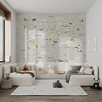 Wall mural Map of the world