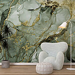 Wall mural Abstract green marble texture pattern