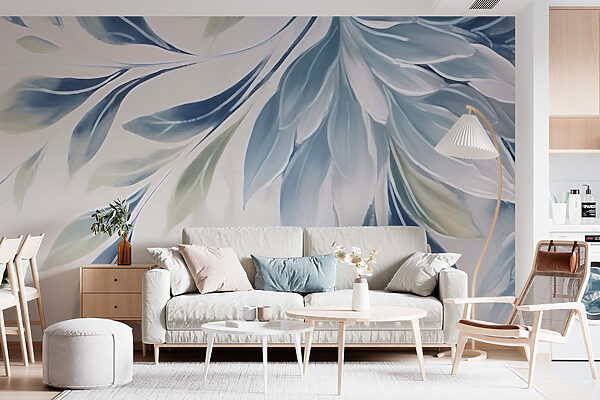 Soft leaves embracing tranquility Wall murals Soft leaves embracing tranquility