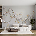 Wall murals Delicate floral arrangement on wall