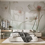 Wall murals Whispers of delicate floral elegance
