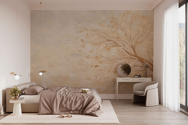Painting of a tree Wall murals Painting of a tree