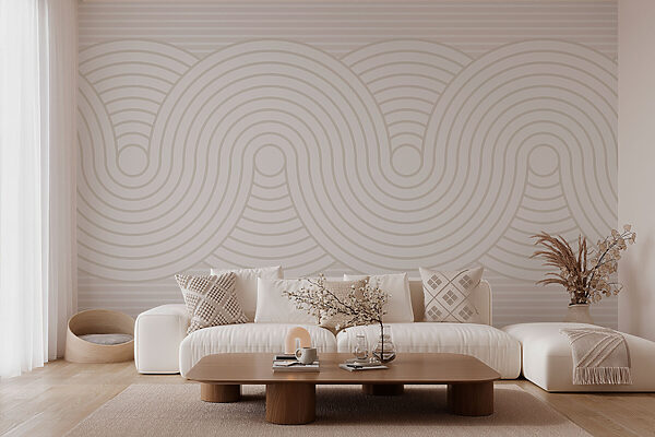 White and gray pattern Wall murals White and gray pattern