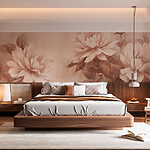 Wall murals Delicate blooms in soft hues