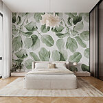 Wall murals Nature’s delicate green patterns abound.