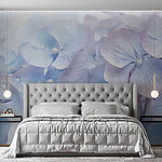 Wall murals Delicate petals adorned with raindrops