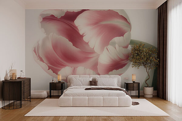 Delicate petals in soft hues Wall murals Delicate petals in soft hues