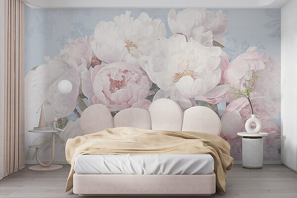 Wall murals Bouquet of pink and white flowers (SKU: w09008) Wall murals Wall murals Bouquet of pink and white flowers (SKU: w09008)