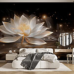 Wall murals White flower in water