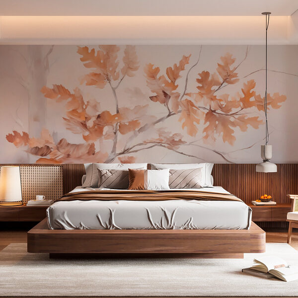 Tree with brown leaves Wall murals Tree with brown leaves