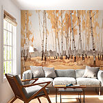 Wall murals Group of trees in a field