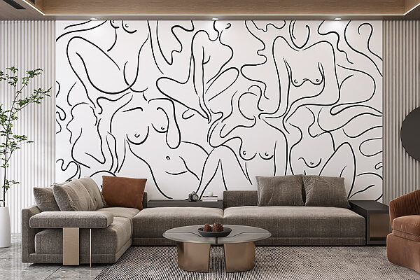 Group of women’s body parts Wall murals Group of women’s body parts