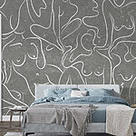 Wall murals Group of women’s body drawings