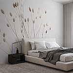 Wall murals Delicate stems against a soft backdrop