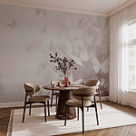 Wall mural Group of butterflies flying