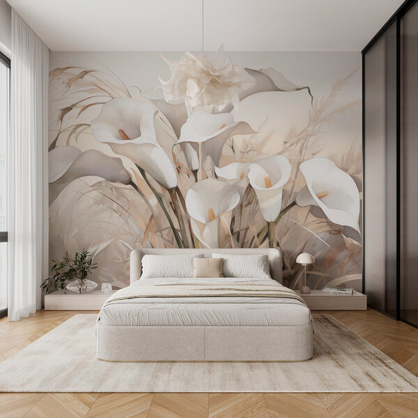 Group of white flowers Wall murals Group of white flowers
