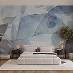 Wall murals Soft hues and delicate nature forms.