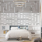 Wall murals Maze with people walking on the ground