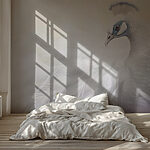 Wall murals White peacock with blue eyes