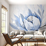 Wall murals Delicate petals in soft hues