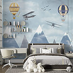 Wall mural Hot air balloon in the sky