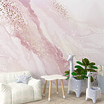 Wall mural Soft pinks clashing with sparkles