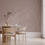 Wall mural Delicate lines on a soft background