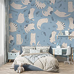 Wall mural Pattern of cats and kittens